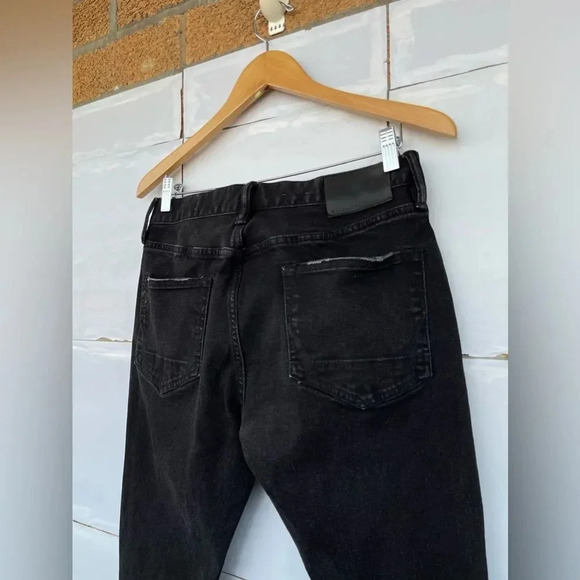 ALLSAINTS Rex Straight Slim Jeans in Washed Black size 30 - Picture 11 of 15